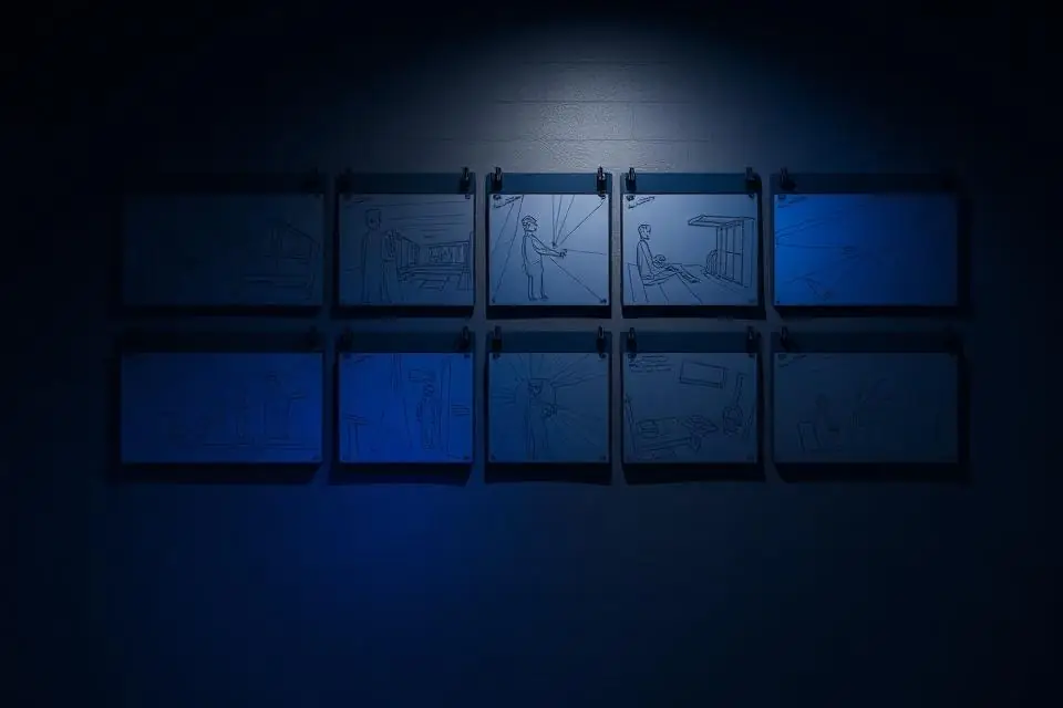 Storyboarding stage of our animation production process